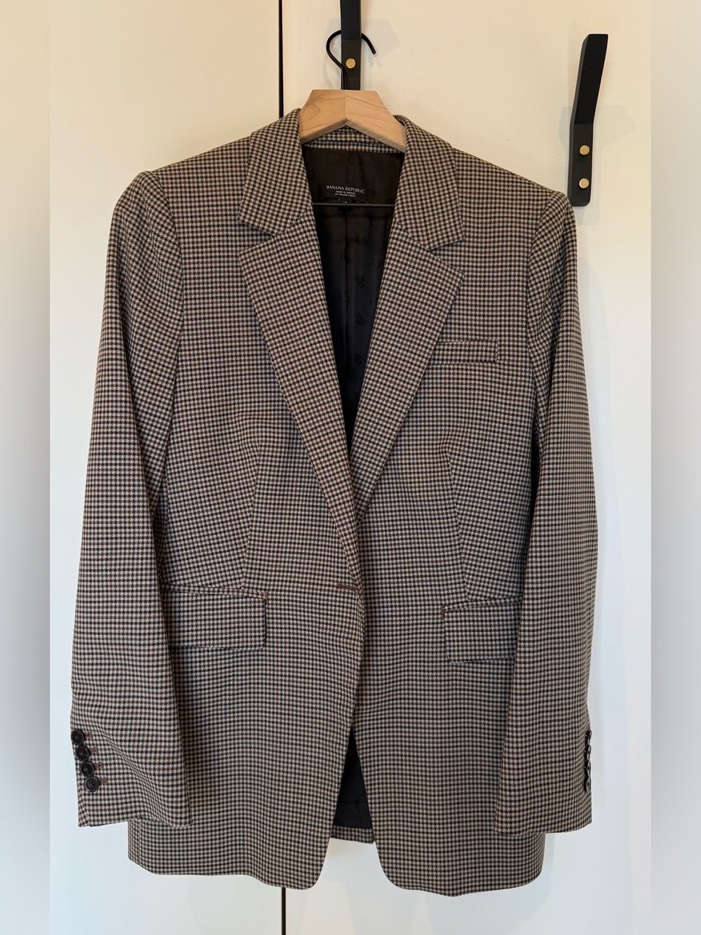 Banana Republic Brown Glen Plaid Women’s Blazer size 10 - Barely Worn